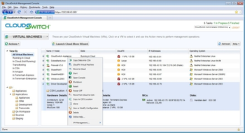 CloudSwitch Enterprise screenshot