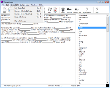 Cloze Wizard screenshot 2