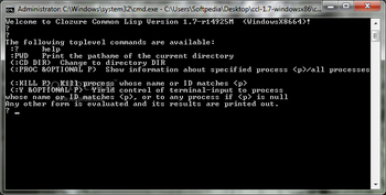 Clozure CL screenshot