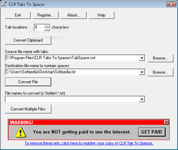 CLR Tabs To Spaces screenshot