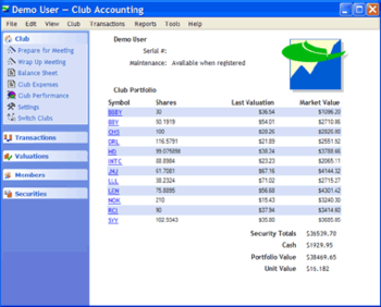Club Accounting  screenshot