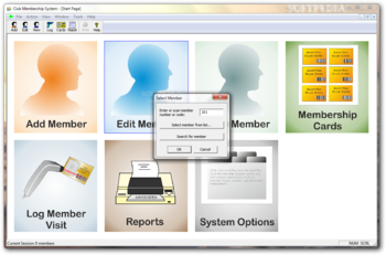 Club Membership System screenshot 2