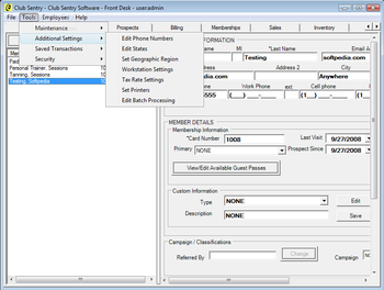 Club Sentry Software screenshot 2