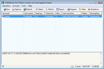 CMailServer screenshot