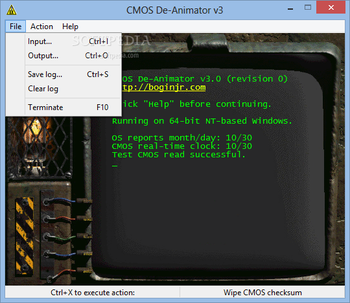 CMOS De-Animator screenshot 2