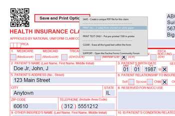 CMS 1500 PDF Insurance Claim Form Filler screenshot 8