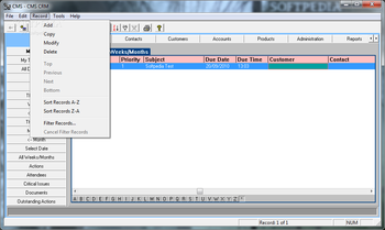 CMS CRM screenshot 2