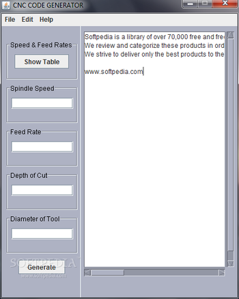 CNC Code Generator screenshot