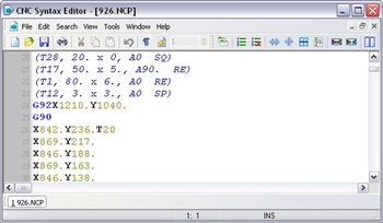CNC Syntax Editor Professional screenshot