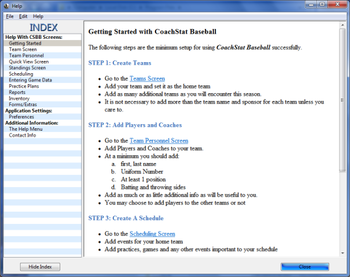 CoachStat Baseball 2 screenshot