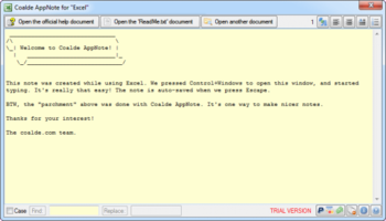 Coalde AppNote screenshot