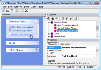 Coalesys PanelBar for ASP.NET screenshot
