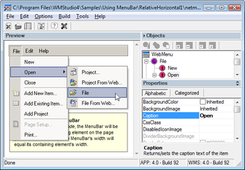 Coalesys WebMenu for JSP screenshot