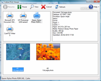 Cobra Print Viewer screenshot 2