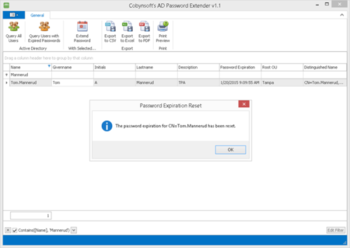 Cobynsofts AD Password Extender screenshot