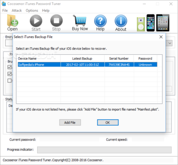 Cocosenor iTunes Password Tuner screenshot 2