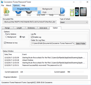 Cocosenor iTunes Password Tuner screenshot 7
