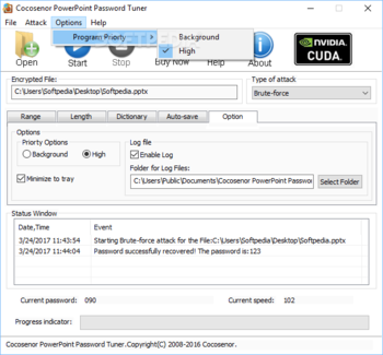 Cocosenor PowerPoint Password Tuner screenshot 6