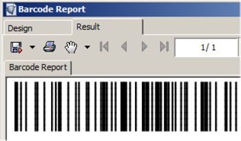 Code 128 Barcode for i-net Clear Reports screenshot