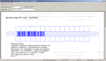 Code 128 C++ class screenshot 2