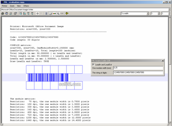 Code 128 C++ class screenshot 3