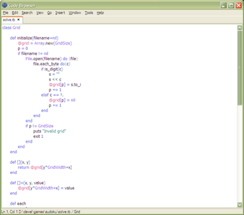 Code Browser screenshot