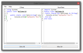 Code Convert screenshot