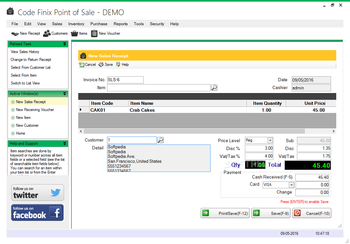 Code Finix Point of Sale screenshot 2