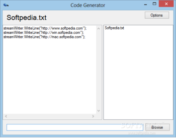 Code Generator screenshot