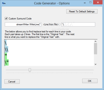 Code Generator screenshot 2