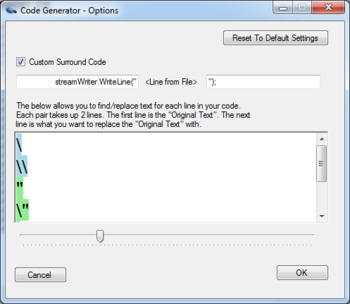 Code Generator screenshot 3