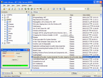Code Library .NET 2.0 (MySQL) screenshot 2