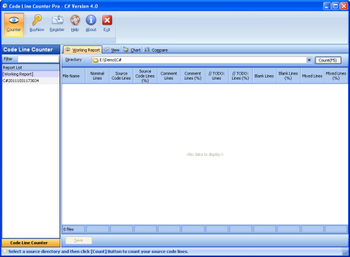 Code Line Counter Pro - C# Version screenshot