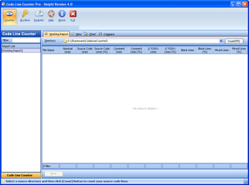 Code Line Counter Pro - Delphi Version screenshot