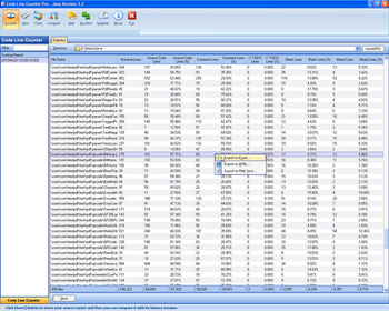 Code Line Counter Pro - Java Version screenshot 2