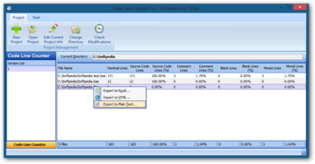 Code Line Counter Pro - VB Version screenshot 2