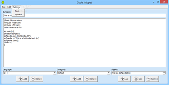 Code Snippet screenshot 3