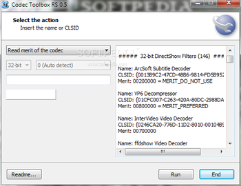 Codec Toolbox RS screenshot