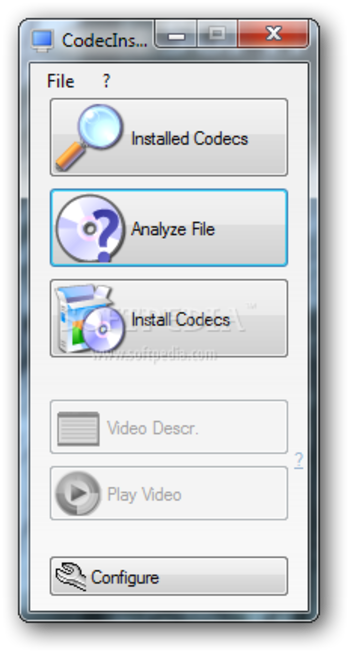 CodecInstaller screenshot