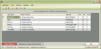 CodeGuard Professional screenshot