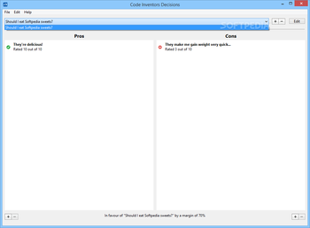 CodeInventors Decisions screenshot