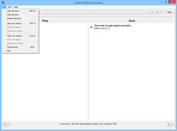 CodeInventors Decisions screenshot 2