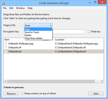 CodeInventors NCrypt screenshot 2