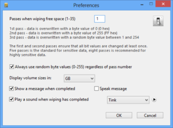 CodeInventors WipeFS screenshot