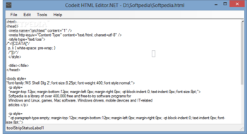 Codeit HTML Editor.NET screenshot