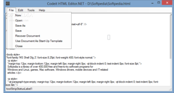 Codeit HTML Editor.NET screenshot 2
