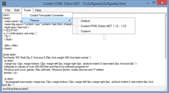 Codeit HTML Editor.NET screenshot 3