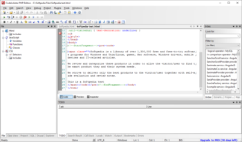 CodeLobster PHP Edition screenshot