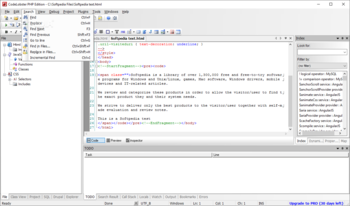 CodeLobster PHP Edition Portable screenshot 4