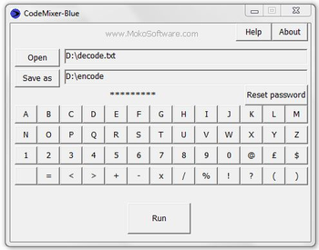 CodeMixer-Blue screenshot
